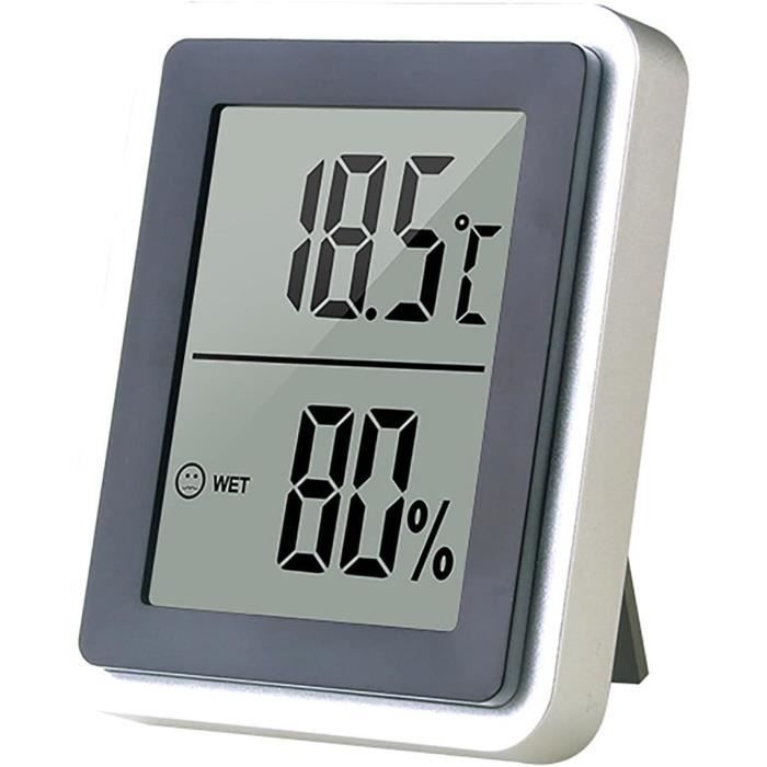 Mini Thermomètre Hygromètre Numérique - Mesure Température Et Humidité Intérieure 2025 - Sans Fil, Sur Pile