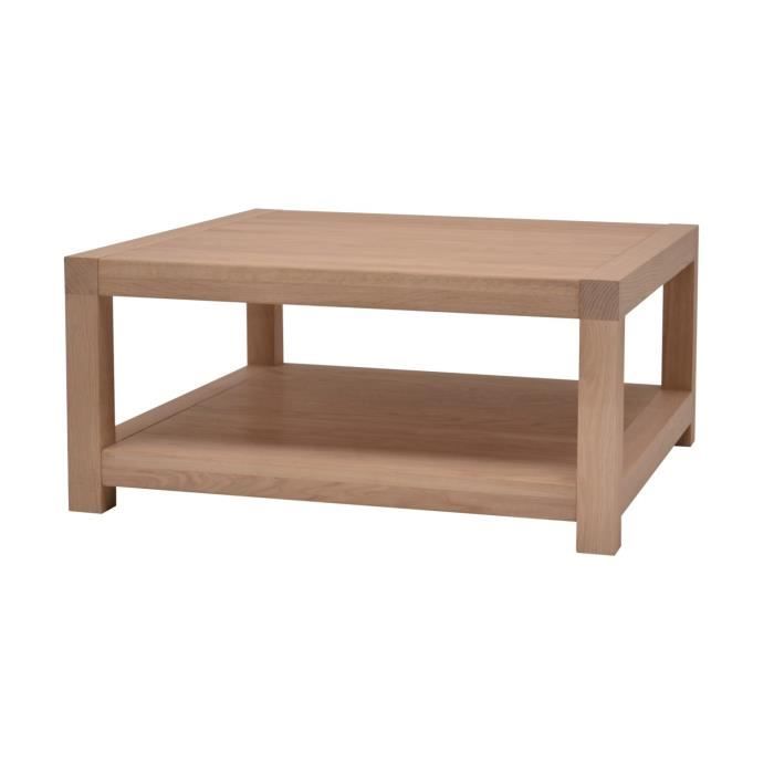 Trés belle Table basse carrée Anne-Sophie en Chêne de style Louis Philippe SEULEMENT 1 DISPONIBLE - Meubles Bois Passions