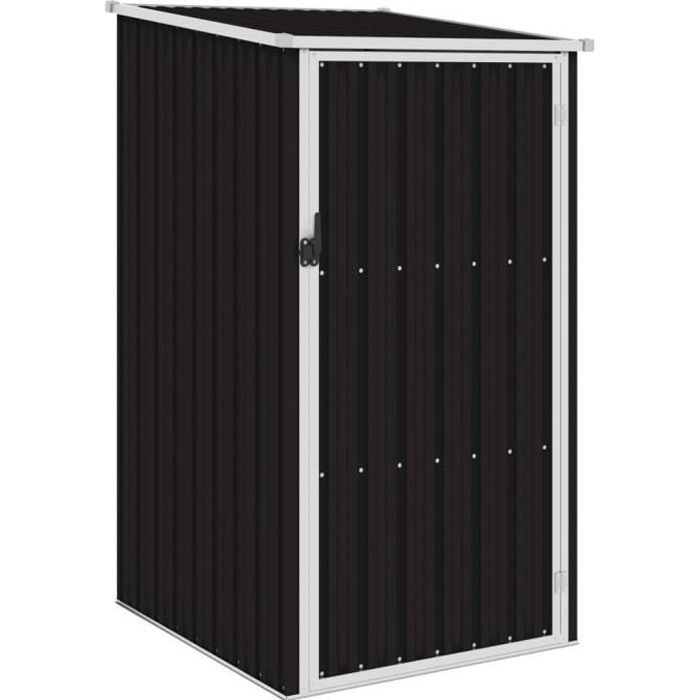 Abri de stockage de jardin Cabanon à outils Marrron 87x98x159 cm Acier galvanisé