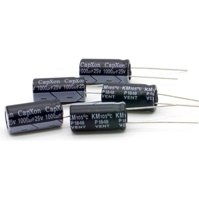 10 pcs Radial Condensateur électrolytique 25 V 1000uF 13mm*21mm Pitch 5 mm R25-1K0 515