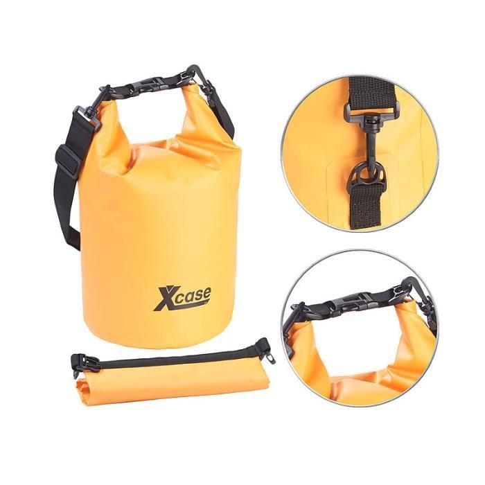 Sac polochon étanche - XCase - 10 L - Orange - Protection appareils - Idéal plage - Capacité 10L