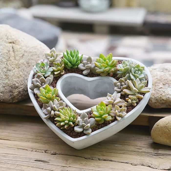 Pot De Fleurs En Résine Avec Sourire - 10 X 7 Cm, Avec Trou De Drainage | Pour Succulentes, Décoration Intérieure