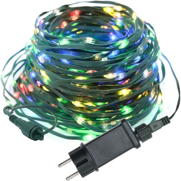 Guirlande Lumineuse Extérieur 200 M - 2000 LED Multicolores IP44 Étanche | 8 Modes, Câble Vert | Pour Noël, Jardin, Fête - 3