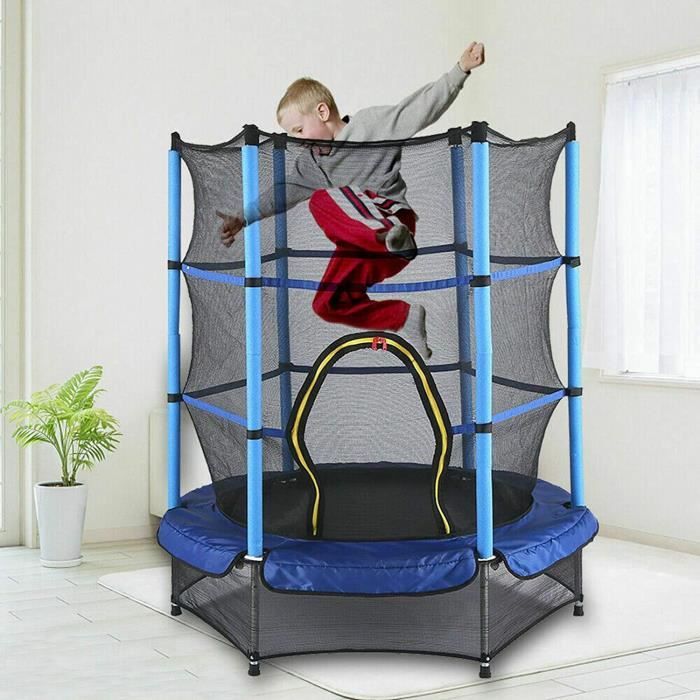 Trampoline pour enfants,BIPLUT, Trampoline 59-62 pouces avec filet de protection,Structure Trampoline pour enfants,BIPLUT, Trampoline 59-62 pouces avec filet de protection,Structure