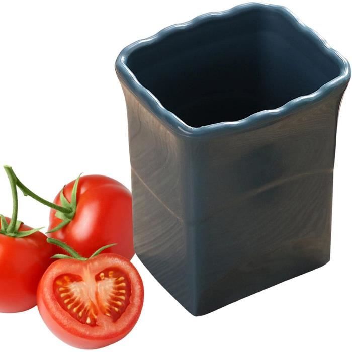 Trancheuse à Fruits Petits LERANXIN - Coupe-Tomates Inoxydable 4 Spatules Pour Raisins, Fraises, Salades