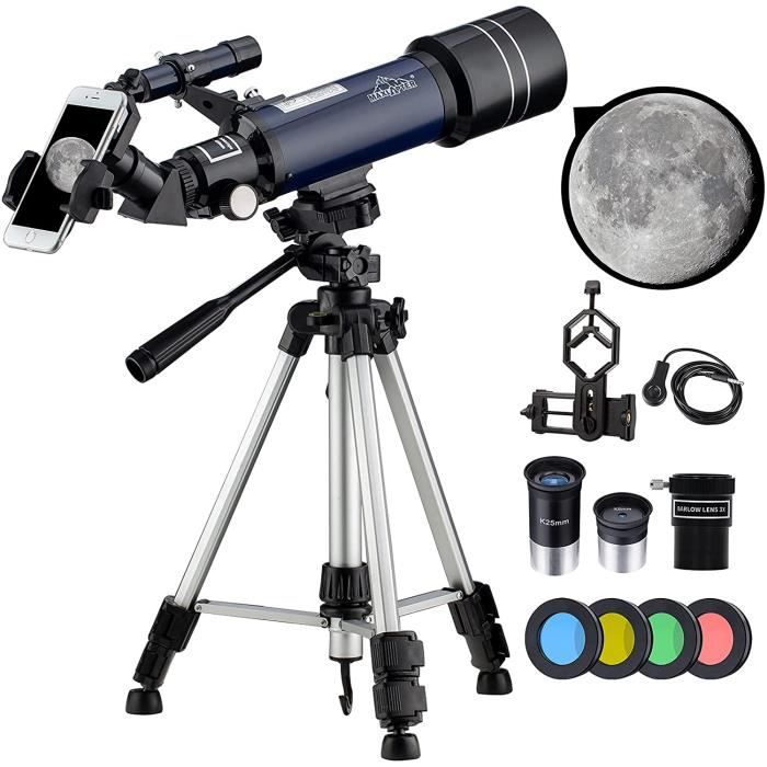 Télescope ADVT F30070 - Pour Enfants Et Débutants - Observation Lune - Neuf