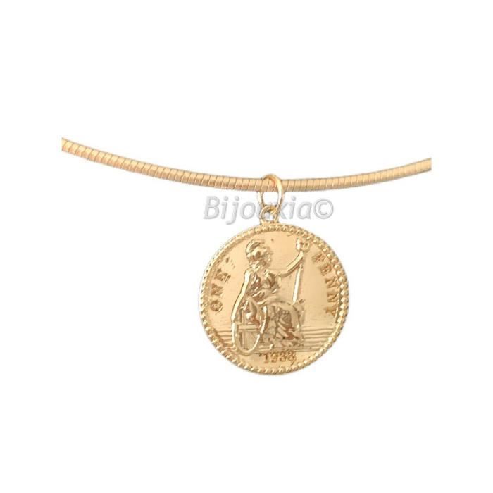 Pendentif Vintage Plaqué Or - Bijou Rétro - Bon état