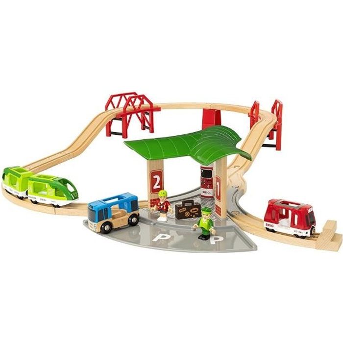 Circuit Gare Et Connexion Routi re BRIO World 33627 Jouet en