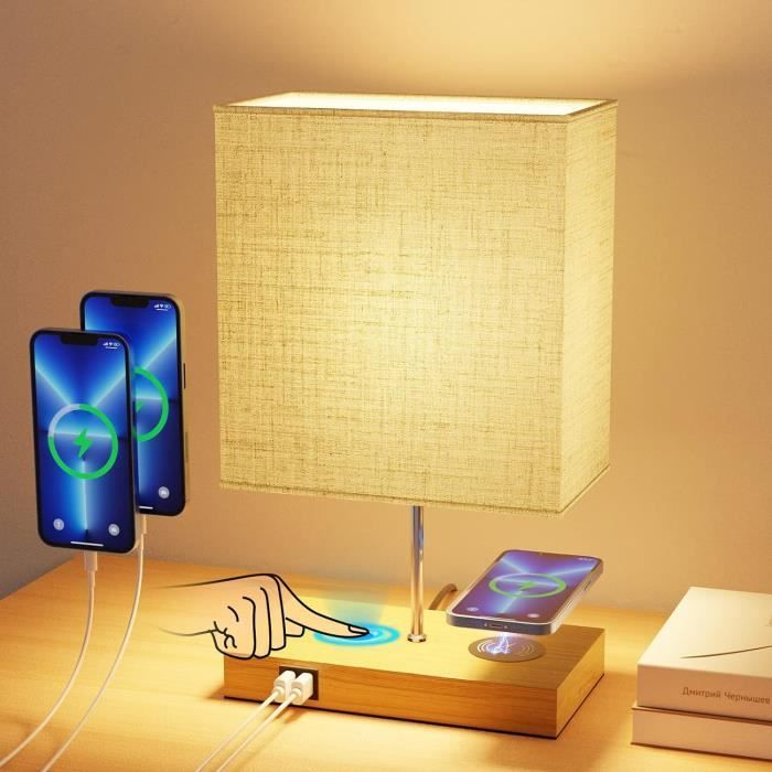 Lampe de Chevet Tactile, Lampe de Chevet LED Rechargeable USB, Colorée  Variable, Luminosité Réglable, Fonction Mémoire - TYRESES - Cdiscount Maison