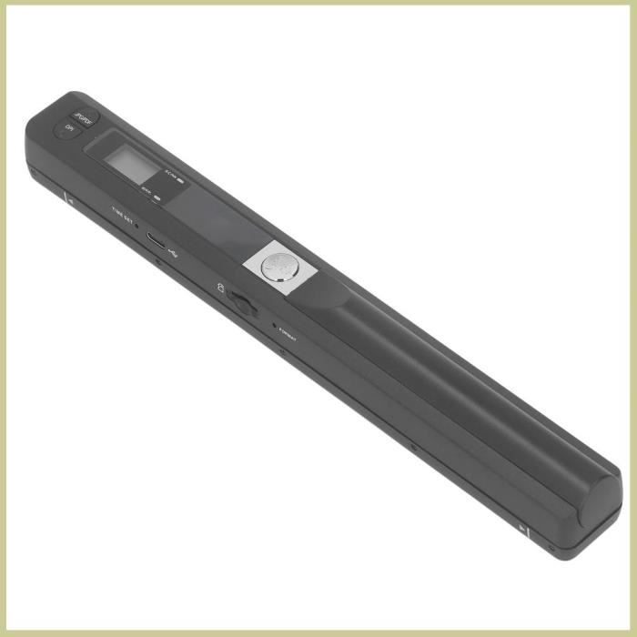 Scanner Portable A4 900 DPI | Pour Documents, Photos, Reçus – Format PDF/JPG, Carte SD Incluse, USB 2.0
