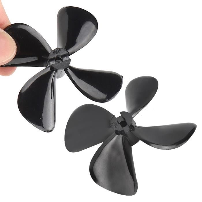 Hélice 4 Pales Métal Pour Modèle Réduit Bateau RC - 55/60mm, Arbre 4mm, Zinc Alliage