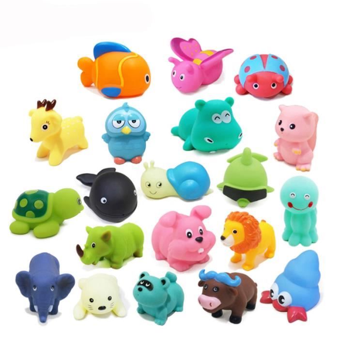 pcs Lot Kawaii Jouets De Bain Pour Bebes Insectes Animaux Abs Doux Cadeau Pour Enfants Cdiscount Jeux Jouets