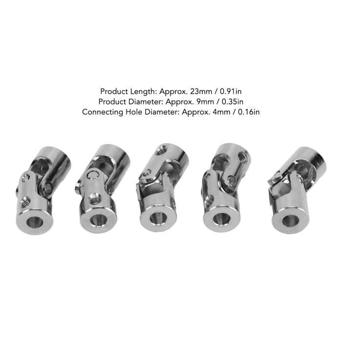 Joint Universel 10x20x45mm Pour Modèles Réduits - Transmission Arbre Moteur, Voiture RC, Robot
