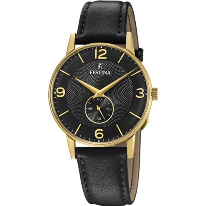 Bracelet cuir tissu homme FESTINA Montre Festina Retro dor e