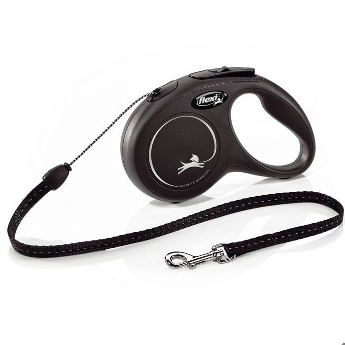 Laisse - FLEXI - New Classic M Cord - 5 mètres de longueur - Pour chiens jusquà 20 kg - Noir Laisse - FLEXI - New Classic M Cord - 5 mètres de longueur - Pour chiens jusquà 20 kg - Noir