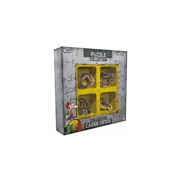 Mini Casse-tête en Métal Fil Puzzle Ensemble,IQ Test Mental Jeu Logique