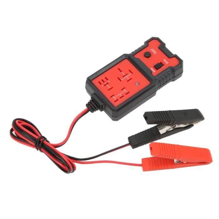 Cuque Testeur de batterie de voiture Testeur de relais de voiture 12V testeur de relais automobile électronique facile à ut,GT09084