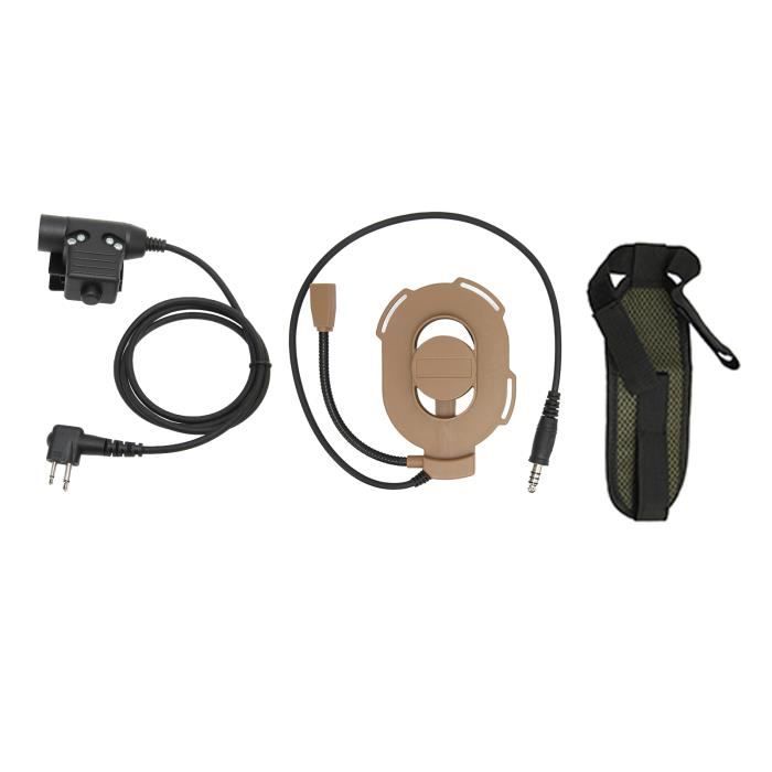 Casque Radio PTT U94 - Compatible Kenwood/BaoFeng - Communication Claire Pour Talkies-Walkies