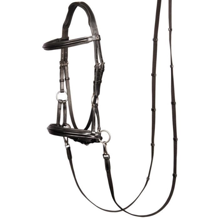 Comparer les prix de Bridons sans mors sidepull Harrys Horse - zwart - Full