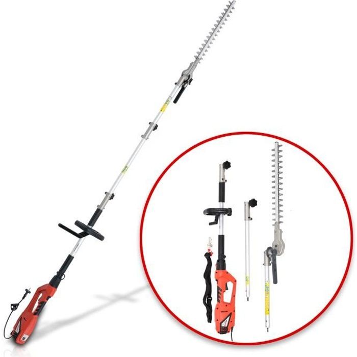 Hecht jardin 695 Taille haies télescopique électrique pour arbustes et buissons 600tr/min