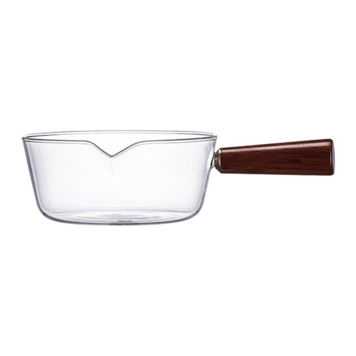 Marmite En Verre Borosilicate 150 Ml - Avec Couvercle Et Poignées, Pour Cuisson Vapeur/four