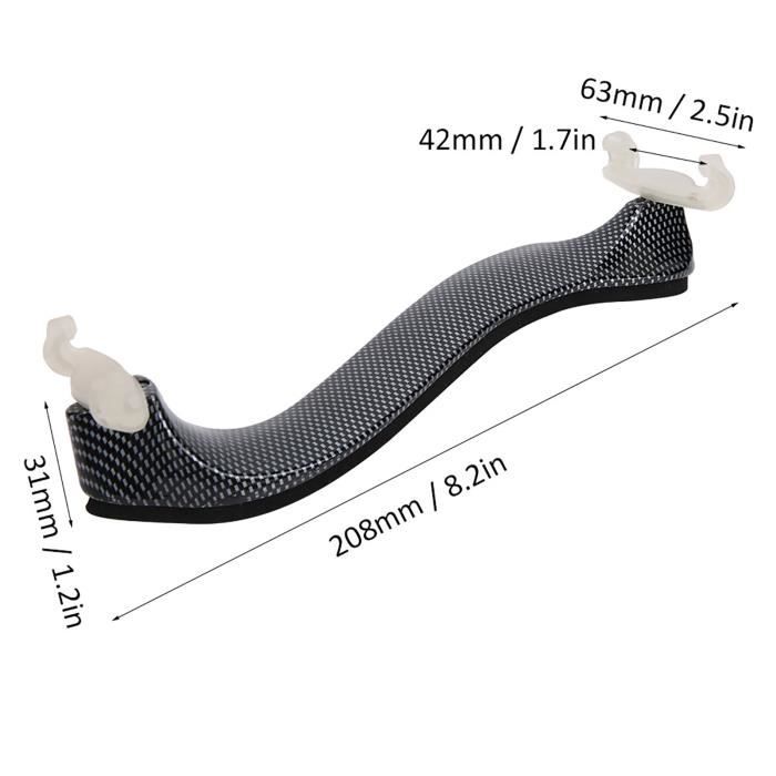 Epaulière Pour Violon Réglable Et Confortable - Repose-Épaule Ergonomique En ABS Pour Violons 3/4 Et 4/4