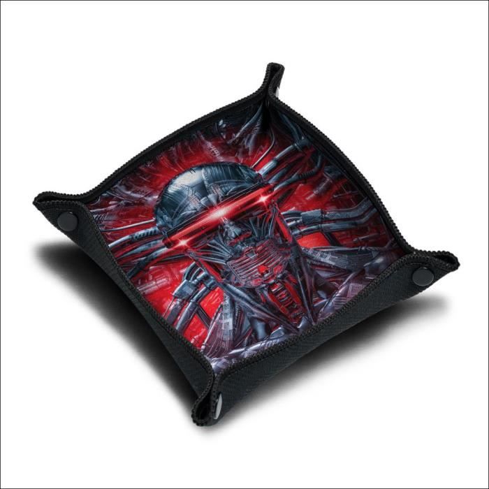 Piste De Dés IMMERSION – 21x21 Cm – Plateau Pliable – Haute Qualité – Pour Jeux De Société – Incassable – Imprimé En France (Roller Red)