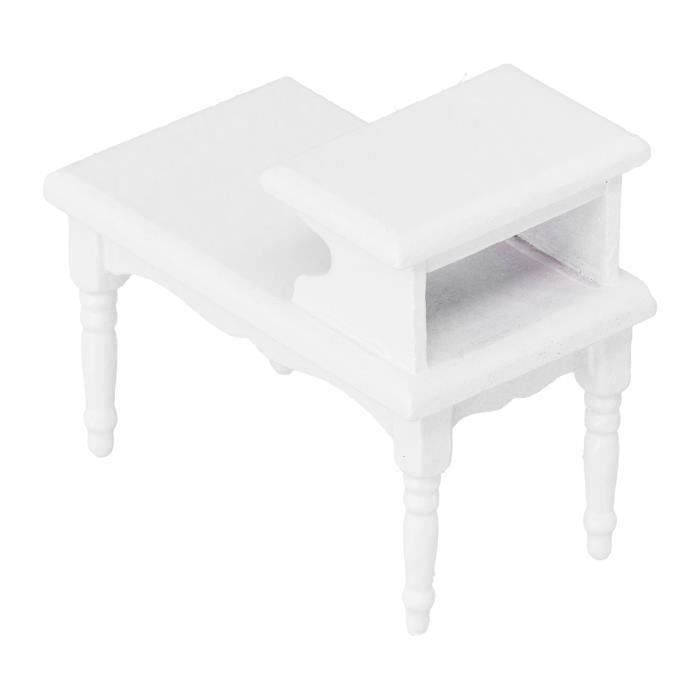 Table décorative miniature en bois pour maison de poupée - France