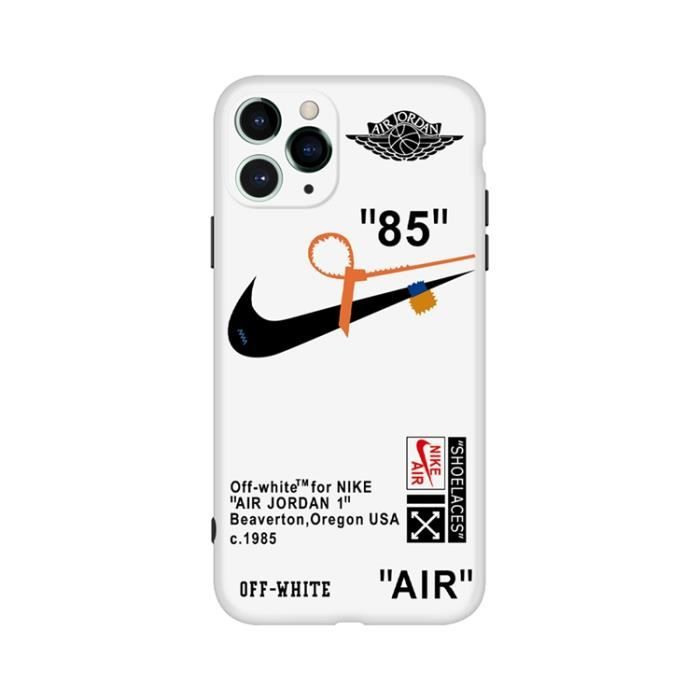 Coque 6S Plus-6 Plus,OFF White Nike Premium AntiChoc Souple Silicone Coque Compatible iPhone 6S Plus-6 Plus Téléphonie