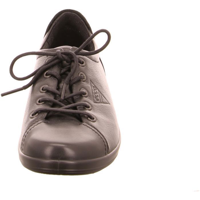 ECCO Sneakers Femme - Ecco - Soft 20 - Cuir Noir - Collection Automne/Hiver - Talon Plat