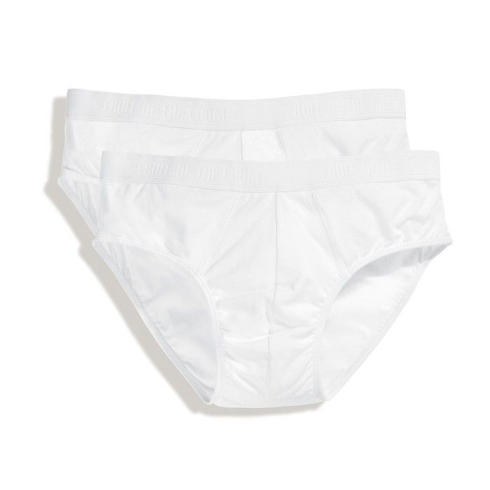 Lot De 3 Slips Fruit Of The Loom Blancs Taille XL - Vintage USA - Comme Dans Breaking Bad