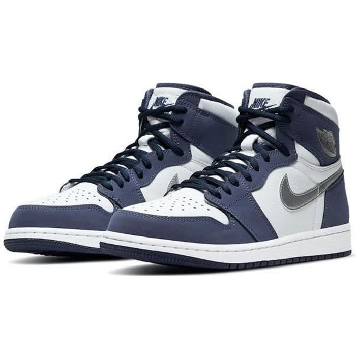 Basket NIKE AIR Jordan 1 Jordans One AJ 1 Retro High Chaussure pour Homme  et Femme Bleu Bleu - Cdiscount Chaussures