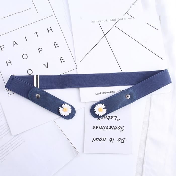 Ceinture Cuir Dover Marron – Taille 54 Pouces – Rembourrée Et élastique – Boucles à Roulettes