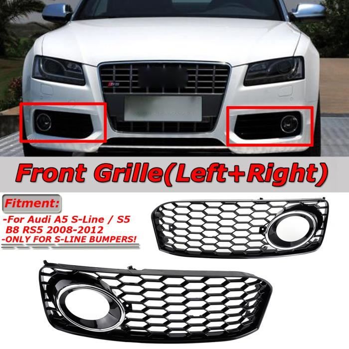 de 2007 /à 2016 neuve B8//8T//8F Grille de pare-chocs avant gauche avec emplacement pour antibrouillard pour AUDI A5//S5
