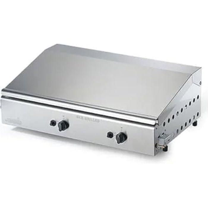 Poêle à frire Plancha Double Duegas INOX 4071/COVER/M - OMPAGRILL - Multicolore