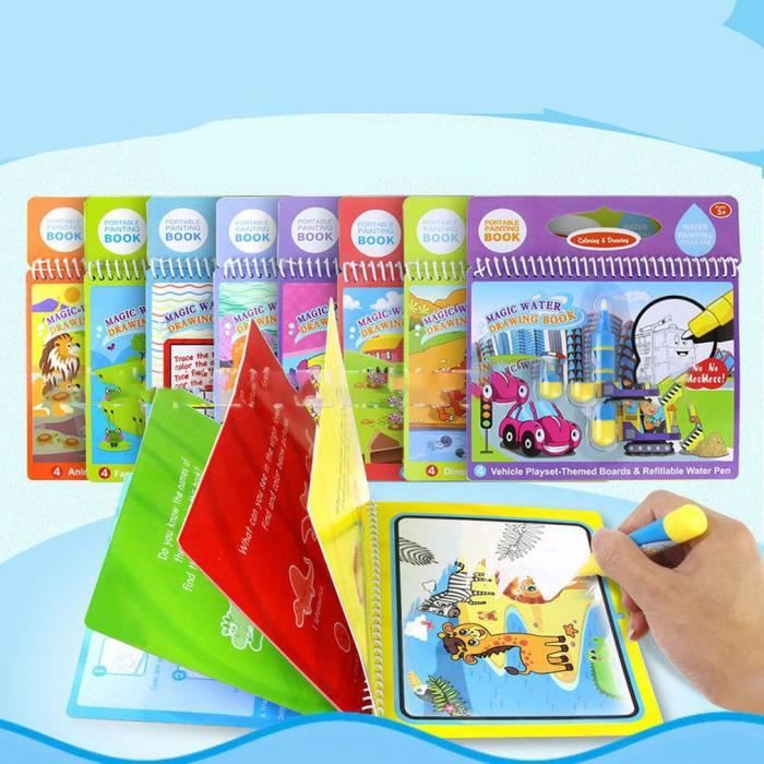 (Seul 1 PCS) Livre de coloriage de l'eau Magique pour Enfants avec Le