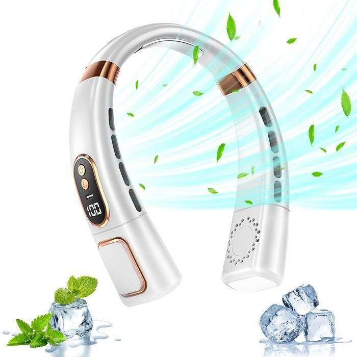 Ventilateur de Cou - PIMPIMSKY - USB Rechargeable - Silencieux - 5 Vitesses - Mains Libres - Pimpimsky