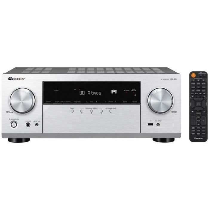 noir amplificateur Hifi 130 W//canal, Bluetooth, Dolby Digital//TrueHD, DTS-HD, 4K UltraHD par ligne, radio num/érique, mode Eco R/écepteur AV 5.1 canaux avec DAB//DAB+ B Pioneer VSX-531D