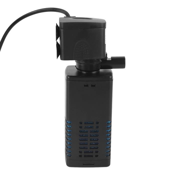 Comparer les prix de Qiilu Pompe Aquarium Submersible 3 en 1 Efficace avec Filtre et Oxygénation