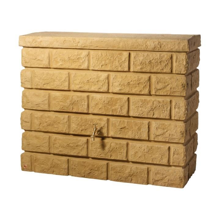 R&eacute;servoir d'eau de pluie Rocky - Sable - 400L 