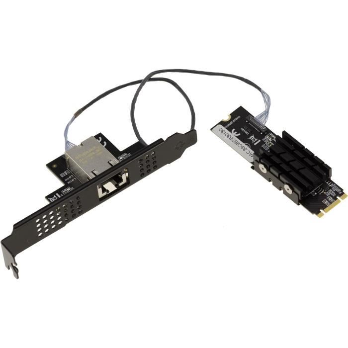Carte Réseau M.2 NGFF E/A Key Gigabit LAN Intel I210 - 10/100/1000 Mbps Pour PC Portable
