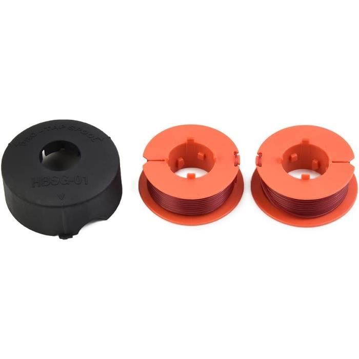 LOT DE 2 Couvercles De Bobine De Tondeuse à Gazon Avec Ressort Pour Bobine RAC1 EUR 6,17 - FR