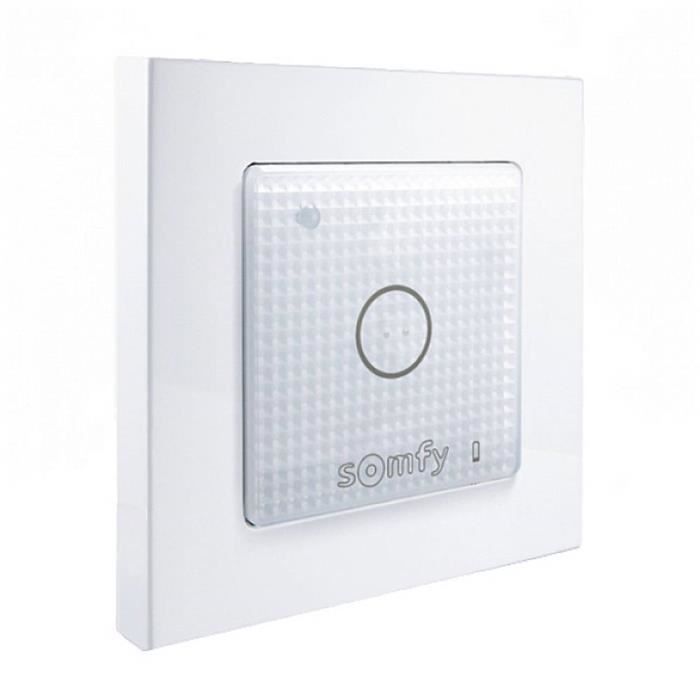 Interrupteur - Somfy - 1822651 - Sans fil - Intérieur - Poussoir