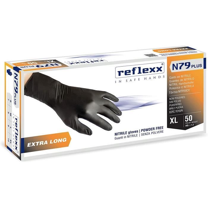 Gants En Nitrile Sans Poudre Taille XL - Lot De 1800 Gants - Sans Latex, Hypoallergéniques, Certifiés CE - Usage Médical Et Alimentaire