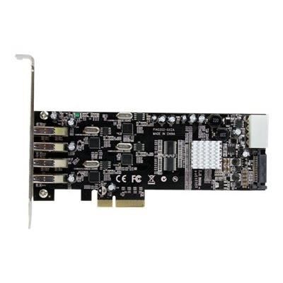 STARTECH Carte contrôleur PCI Express à 4 ports USB 3.0 avec 4 voies dédiées de 5 Gb/s