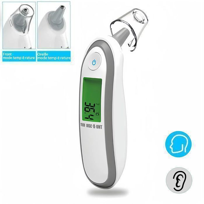 Fdit thermomètre pour bébé Thermomètre frontal blanc grand écran mémoire  fonction portable infrarouge bébé adultes - Cdiscount Puériculture & Eveil  bébé