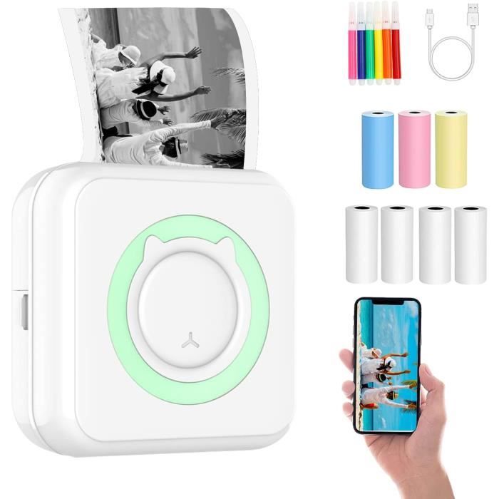 Mini imprimante thermique de poche Bluetooth pour reçus, photo