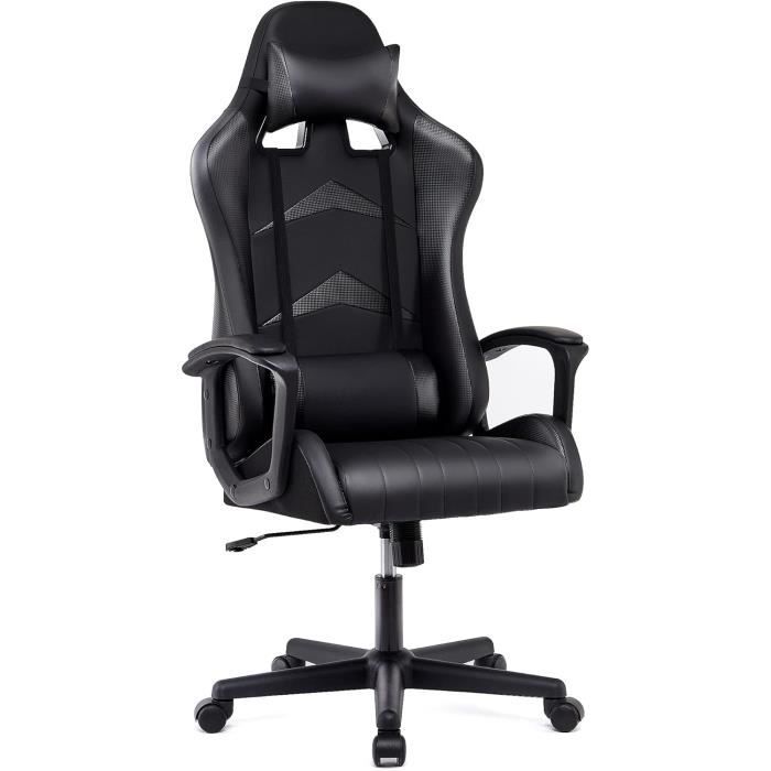 Chaise Gaming Riftracer - Dossier Inclinable 90-135° - Siège Large 51 Cm - Support Lombaire & Appui-Tête - 150 Kg