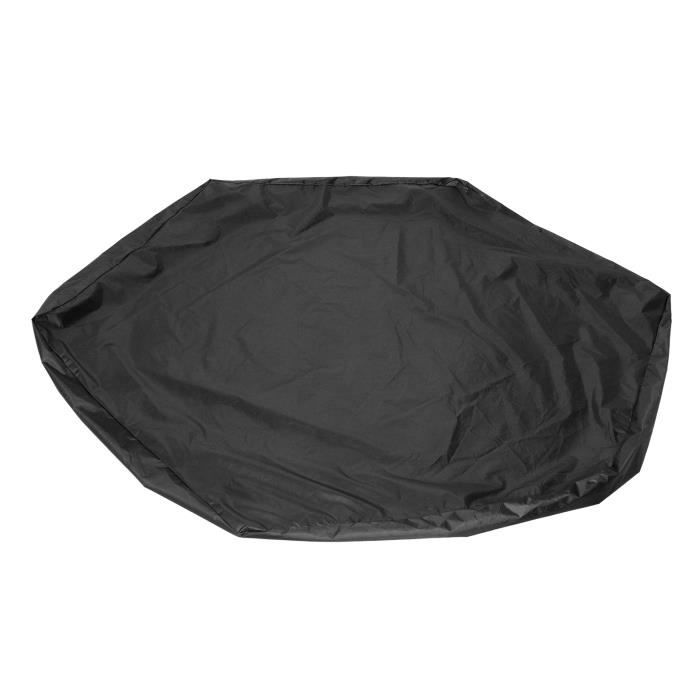 Bac à Sable en Bois avec Couvercle, Bancs Pliables et Tapis de Protection pour le Sable, pour