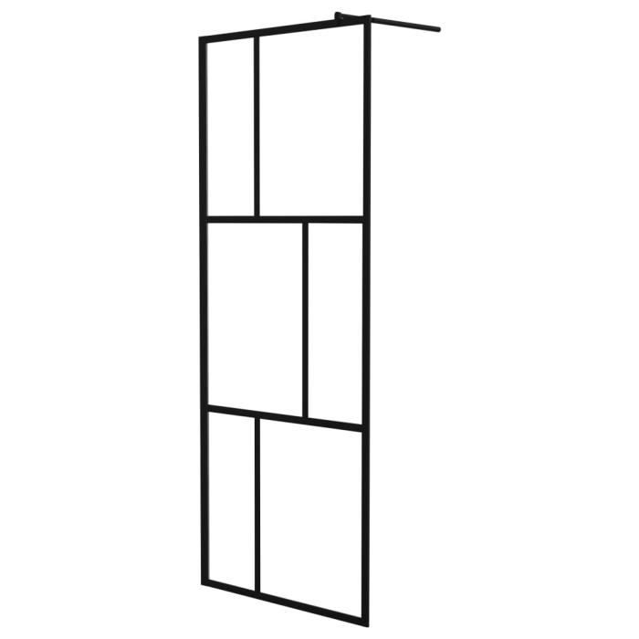 vidaXL Paroi de douche à 'italienne avec verre trempé 80x195 cm